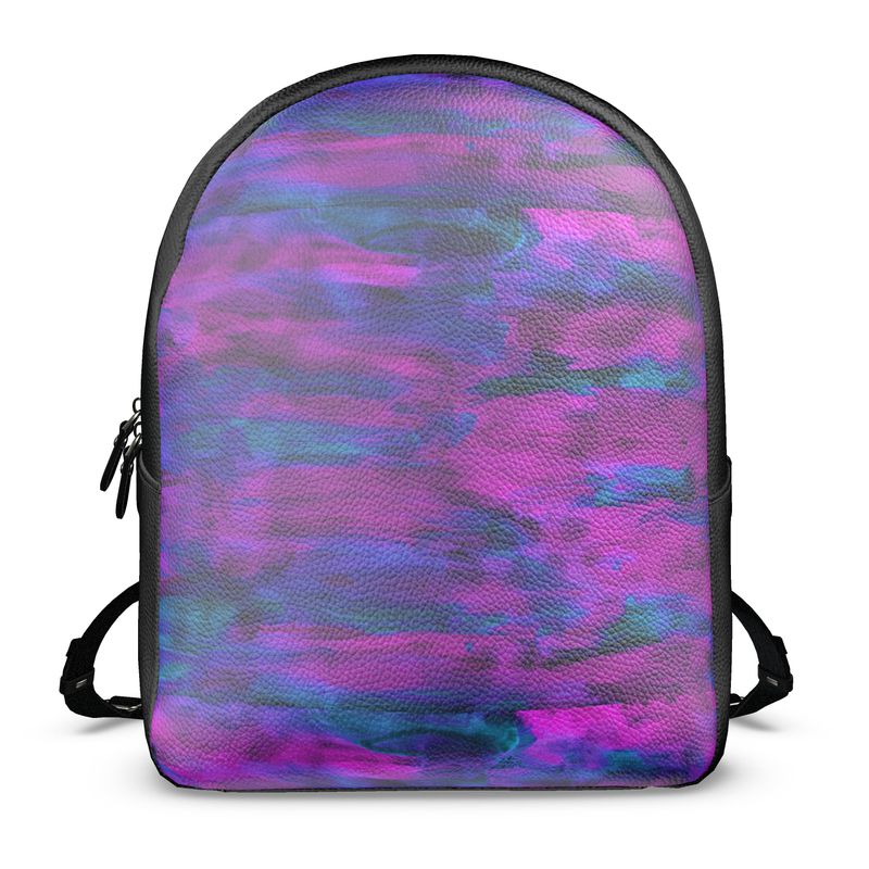 Colville Leather Backpack Purple Art