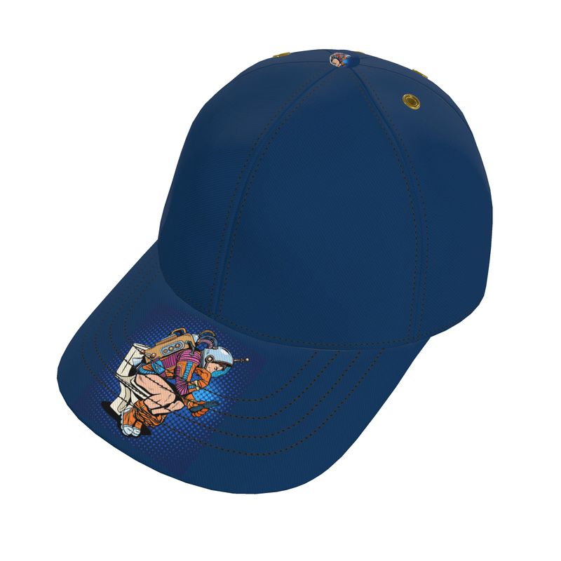 Baseball Cap Midnight-Blue astronaut