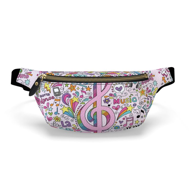 Fanny Pack Hot-Pink Music Logo