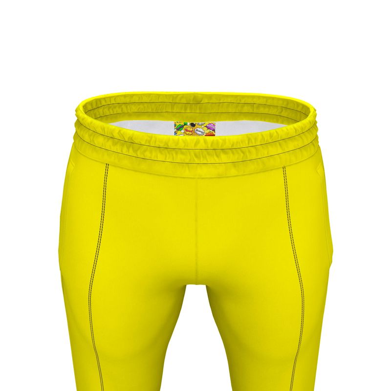 Men's Tracksuit Trousers Bright Yellow