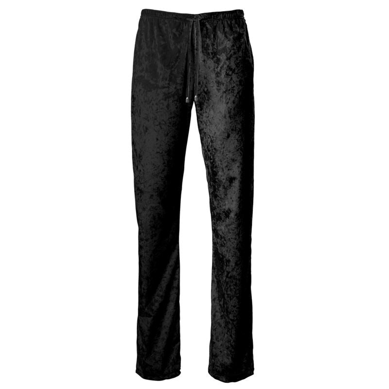 Womens Trousers Black & White Music Logo