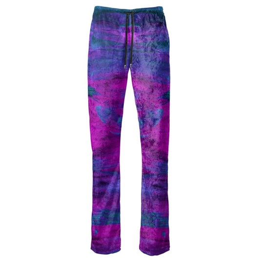 Womens Trousers Purple Art