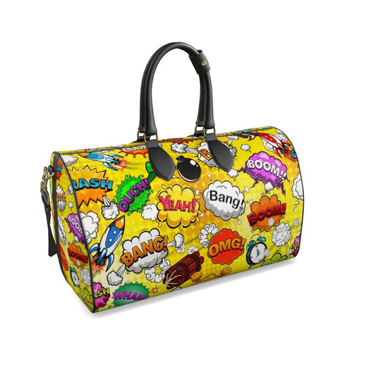 Duffle Bag Yellow Pop Art