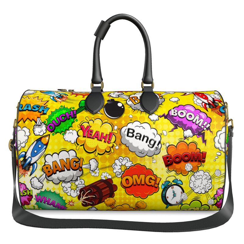 Duffle Bag Yellow Pop Art