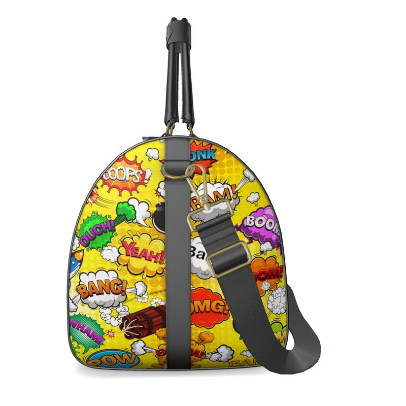 Duffle Bag Yellow Pop Art