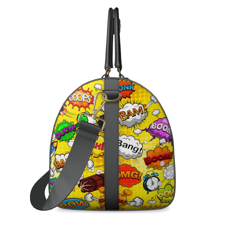 Duffle Bag Yellow Pop Art