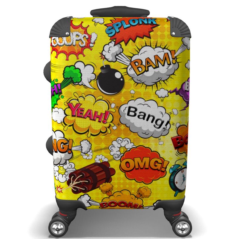 Suitcase Yellow Pop Art