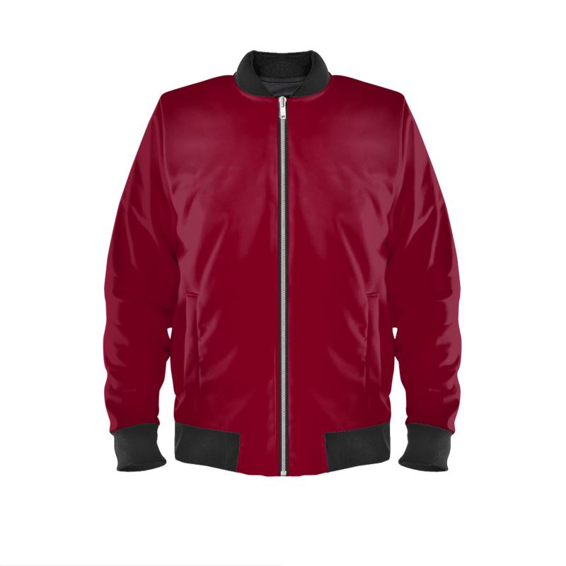 Ladies Bomber Jacket Burgundy inspired by K.R.