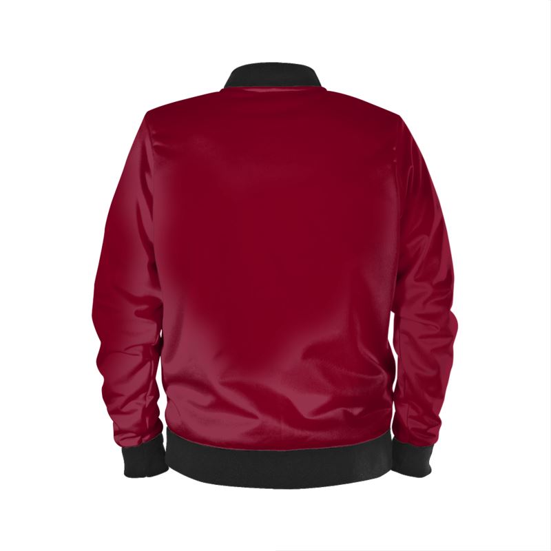 Ladies Bomber Jacket Burgundy inspired by K.R.