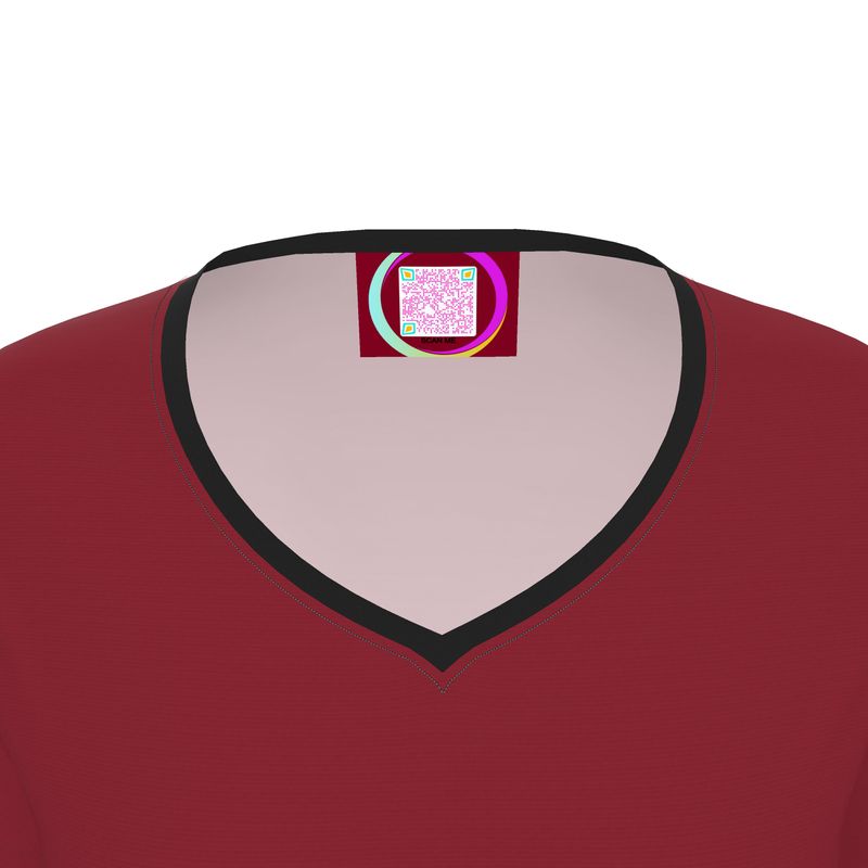 Womens T-Shirt Burgundy Inspired by K.R.