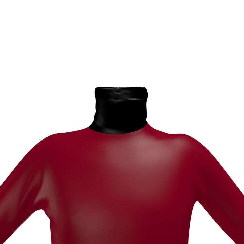 Slim Fit Roll Neck Burgundy Inspired by K.R.