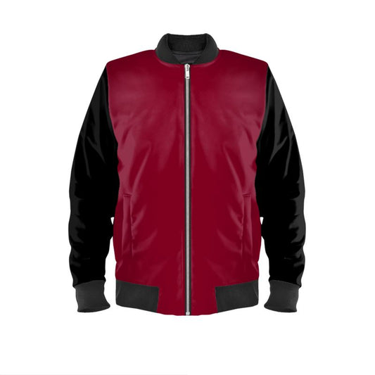 Ladies Bomber Jacket Burgundy Inspired by K.R.