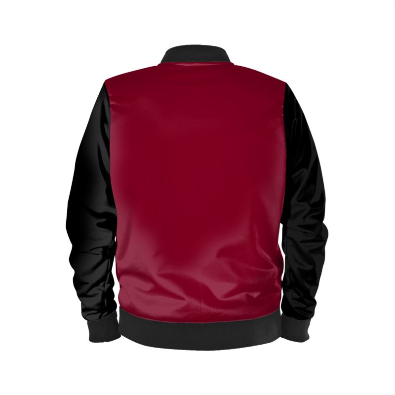 Ladies Bomber Jacket Burgundy Inspired by K.R.