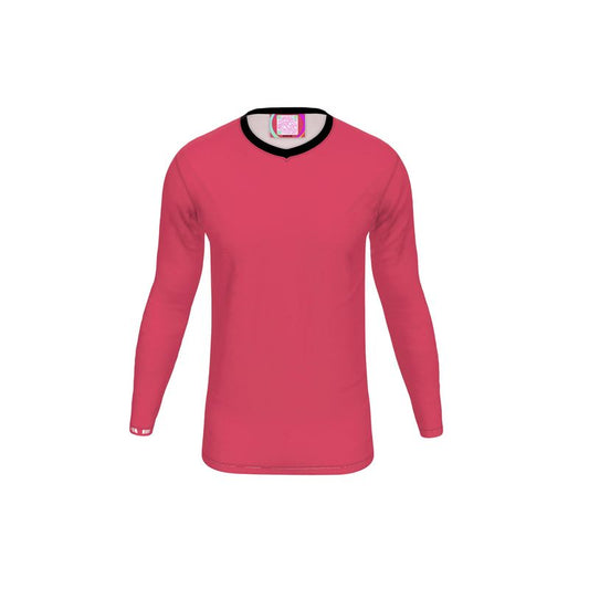 Long-Sleeve, V-Neck T-Shirt, Cabaret Red Collection