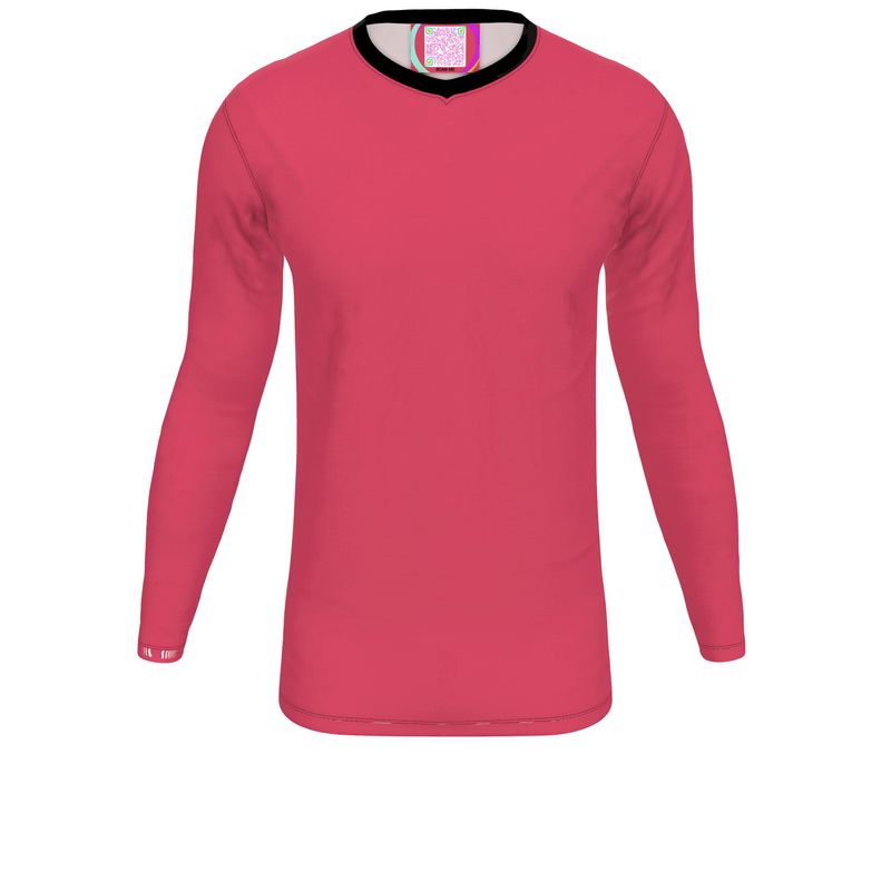 Long-Sleeve, V-Neck T-Shirt, Cabaret Red Collection