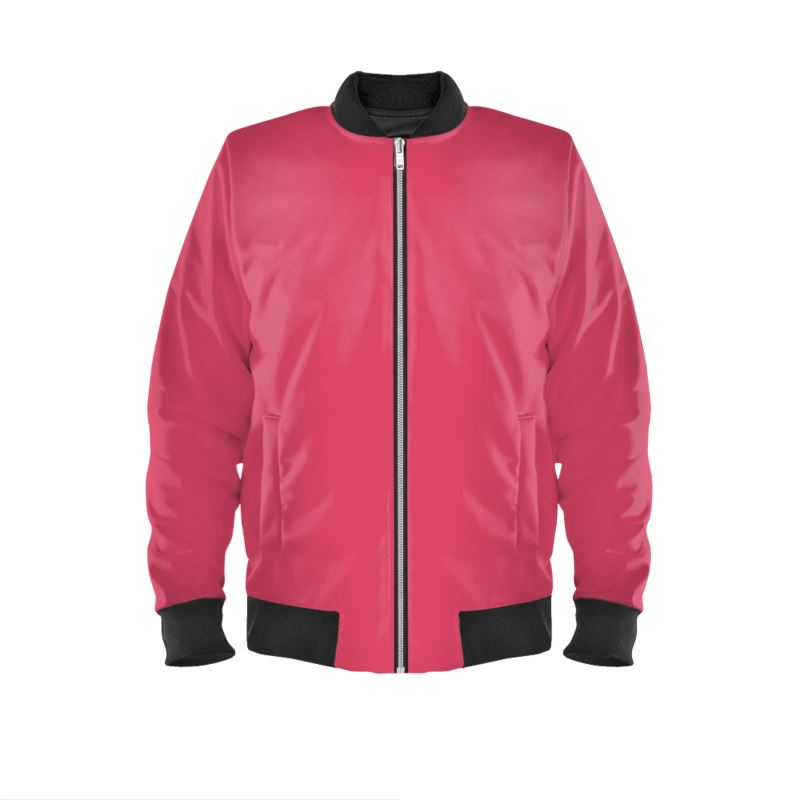 Marble Velvet Bomber Jacket, Cabaret Red Collection.