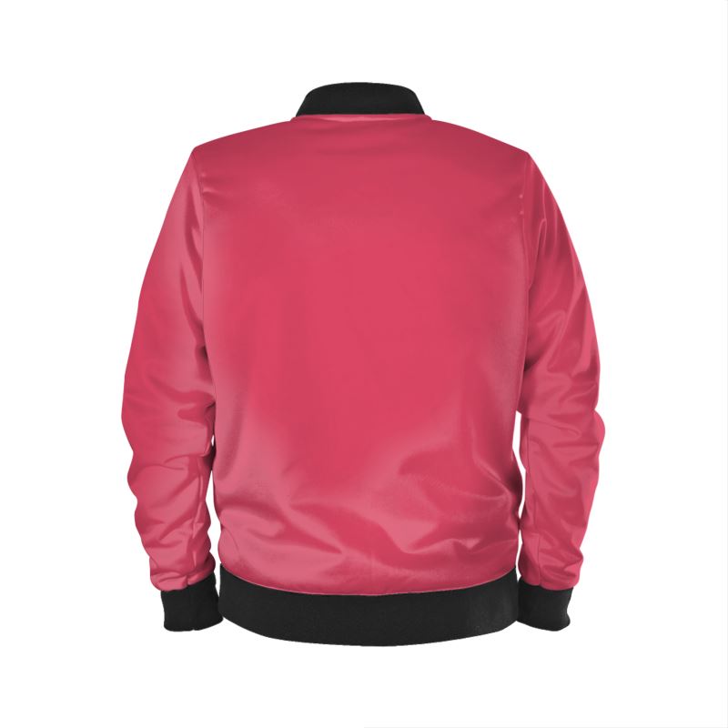 Marble Velvet Bomber Jacket, Cabaret Red Collection.