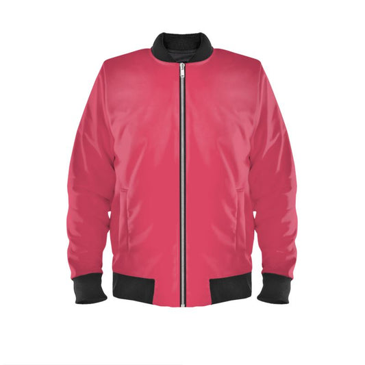 Satin Outer Bomber Jacket, Cabaret Red Collection.