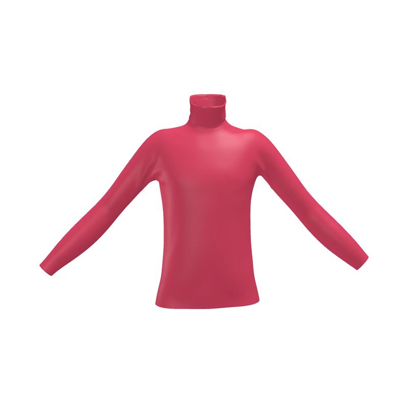 Slim Fit Roll Neck, Cabaret Red Collection.