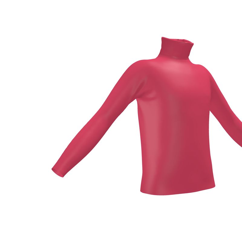 Slim Fit Roll Neck, Cabaret Red Collection.