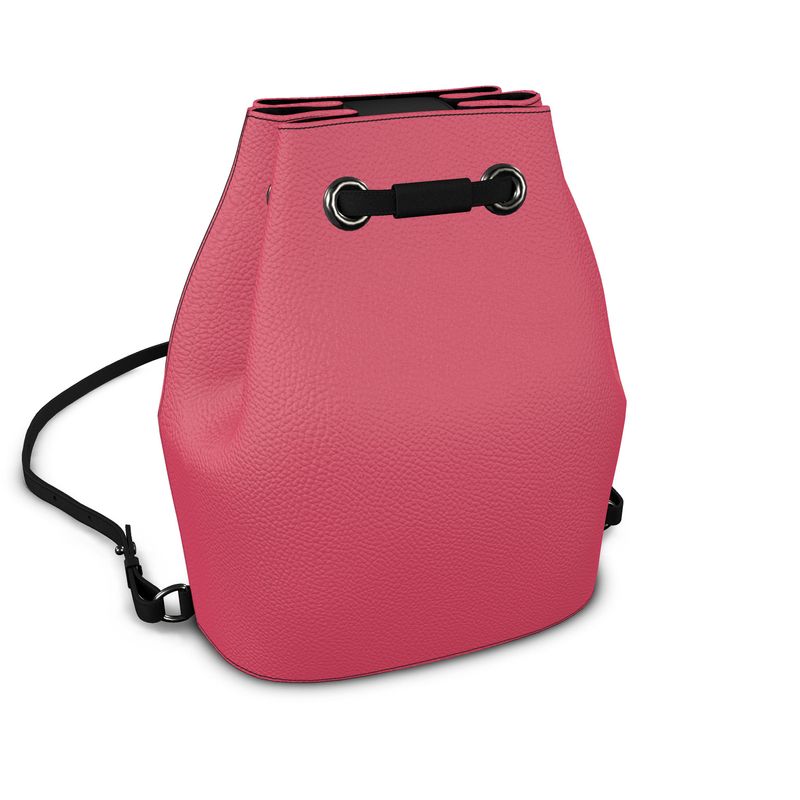 Bucket Backpack, Cabaret Red Collection.