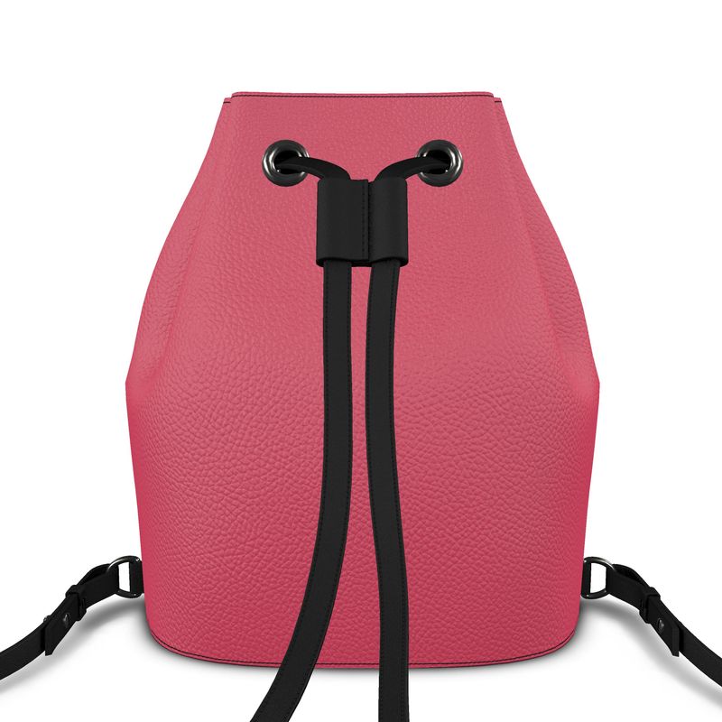 Bucket Backpack, Cabaret Red Collection.