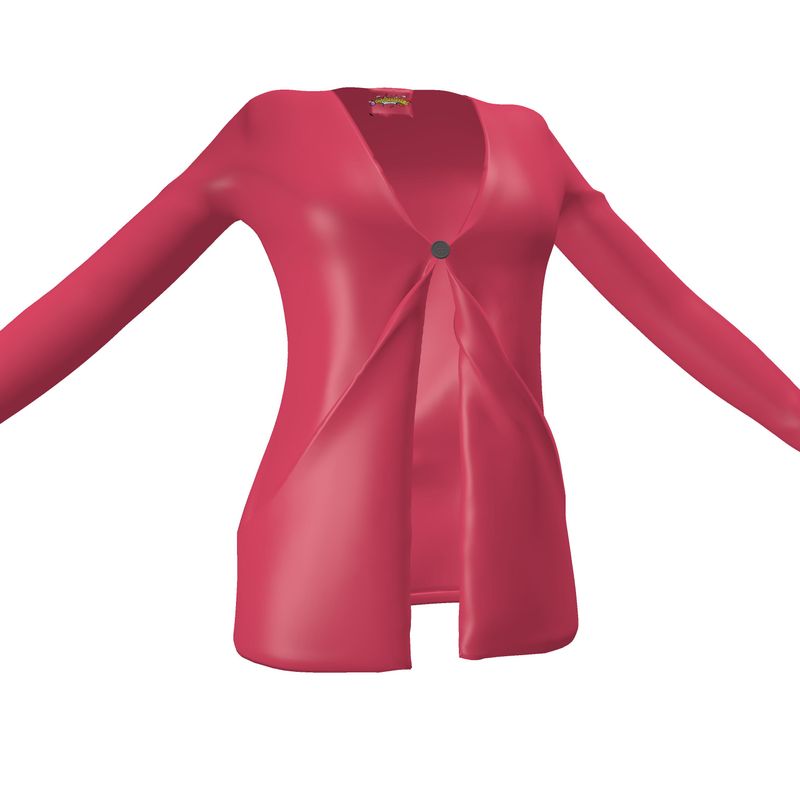 Ladies Cardigan With Pockets, Cabaret Red Collection.