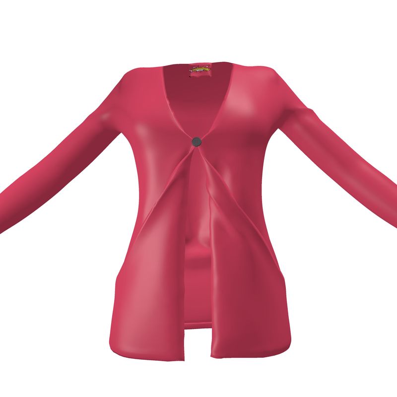 Ladies Cardigan With Pockets, Cabaret Red Collection.