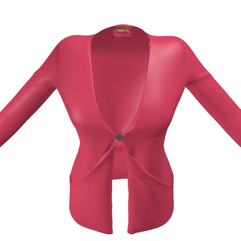 Ladies Cardigan With Pockets, Cabaret Red Collection.