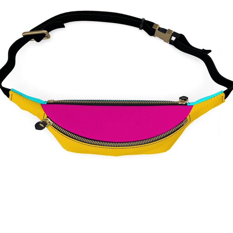 Mikado Yellow, Color Block Fanny Pack.