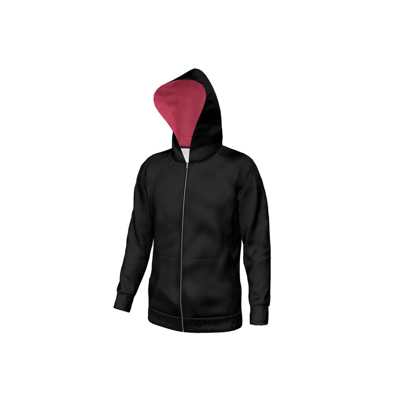 Hoodie Black & Cabaret Red color