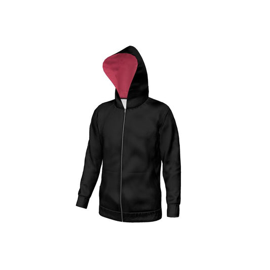 Hoodie Black & Cabaret Red color