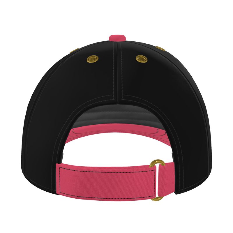 Baseball Cap Black & Cabaret Red.