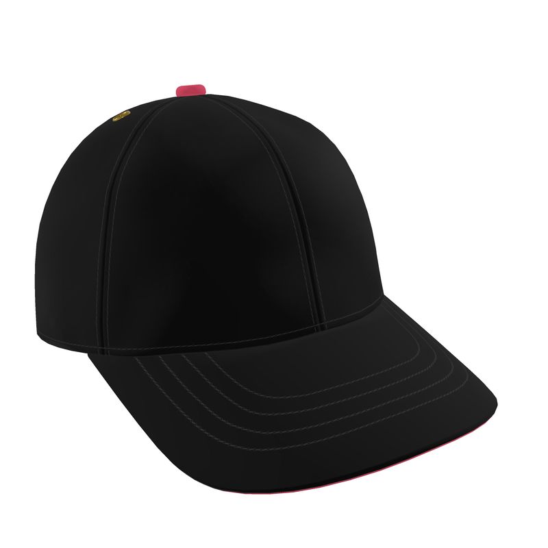 Baseball Cap Black & Cabaret Red.