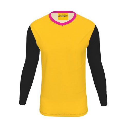Mikado Yellow & Black, Long-Sleeve T-shirt, Color Block collection.