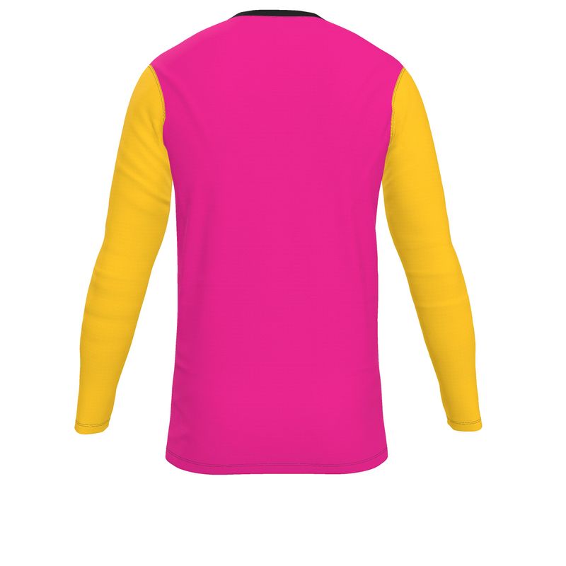 Hot Pink & Mikado Yellow, Long-Sleeve T-shirt, Color Block collection.