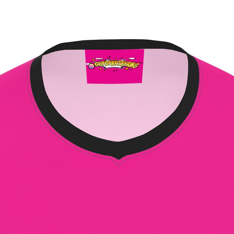 Hot Pink & Mikado Yellow, Long-Sleeve T-shirt, Color Block collection.