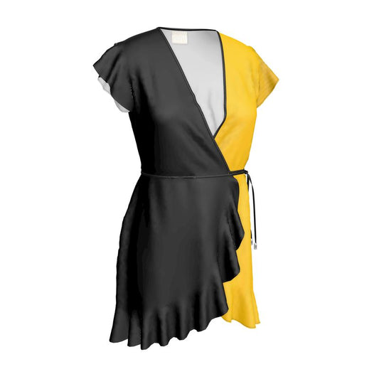 Tea Dress, Black & Mikado Yellow.