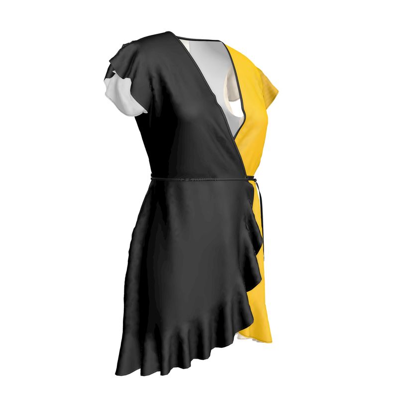 Tea Dress, Black & Mikado Yellow.