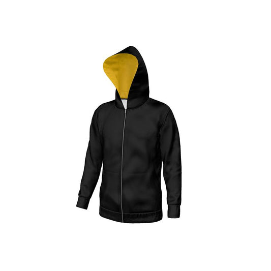 Hoodie, Black & Mikado Yellow.