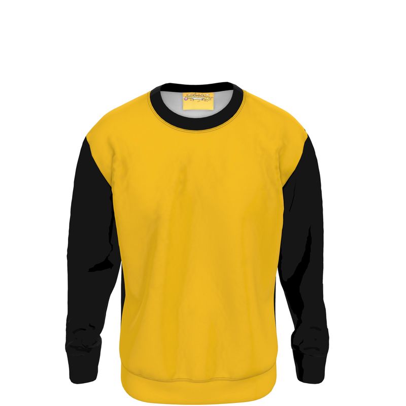 Sweatshirt, Black & Mikado Yellow.