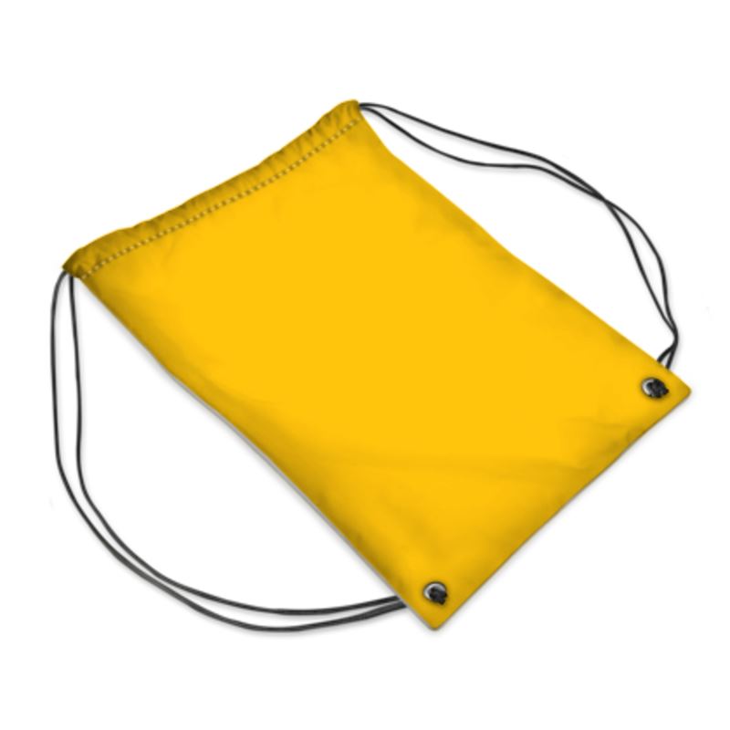 Drawstring PE Bag, Mikado Yellow.