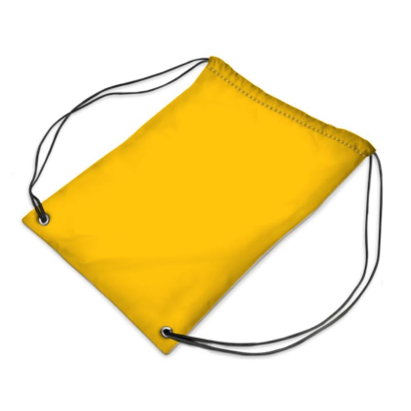 Drawstring PE Bag, Mikado Yellow.