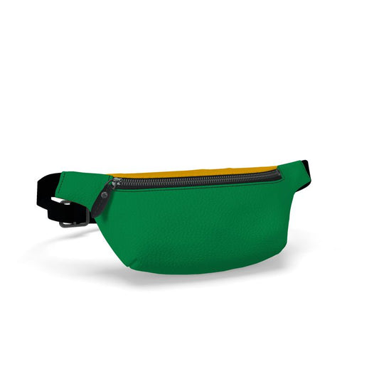 Classic Color Block Fanny Pack, Jungle Green.