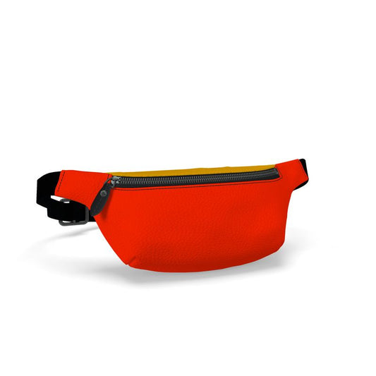 Classic Color Block, Fanny Pack Scarlet Red.