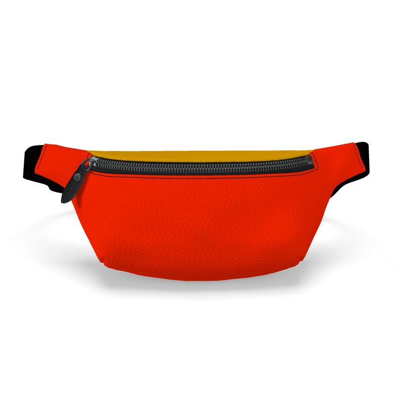 Classic Color Block, Fanny Pack Scarlet Red.