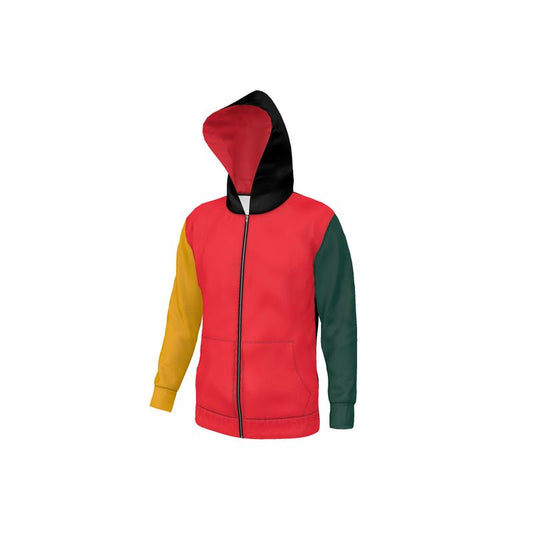 Imperial Red, Classic Color Block Hoodie.