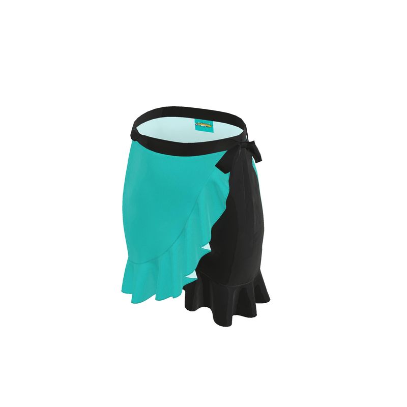 Tiffany Blue & Black, Flounce Skirt.