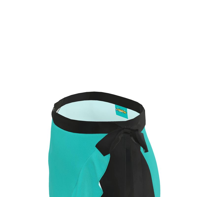 Tiffany Blue & Black, Flounce Skirt.