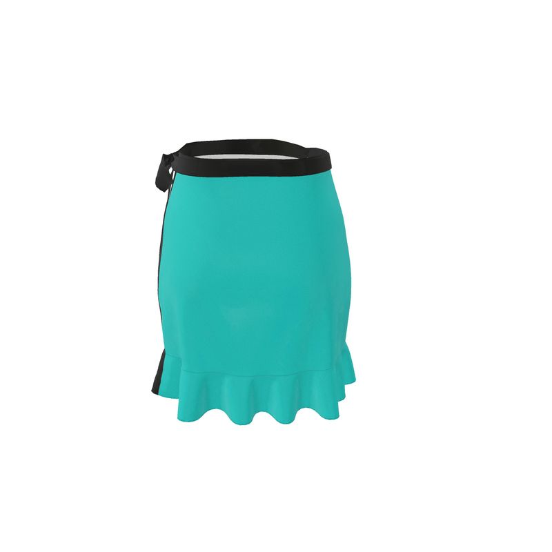 Tiffany Blue & Black, Flounce Skirt.